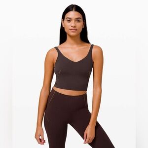 Lululemon align tank top gold W1COZS color French press brown SZ 6 like new EUC
